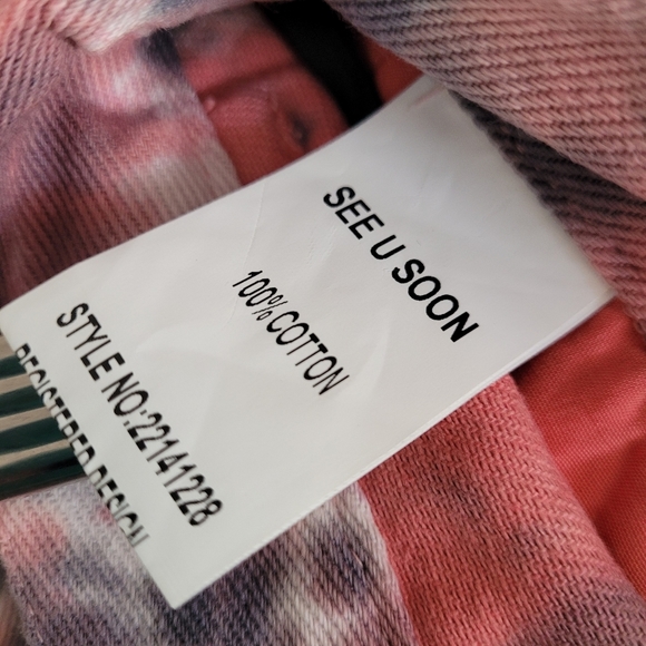 NWT See U soon Tie Dye High Waist Denim Shorts Size US 4 - Picture 7 of 8